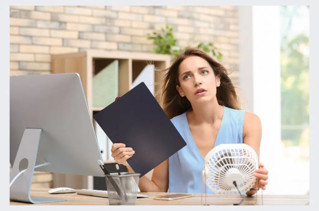 why is my ac blowing hot air