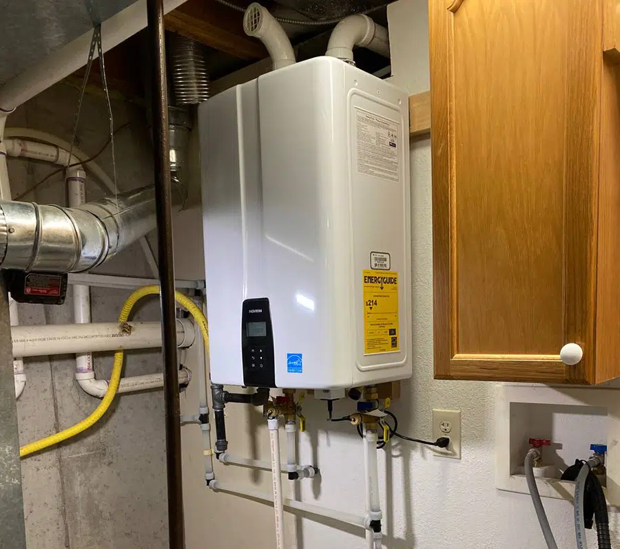 Tankless water heater in Colorado Springs, CO.