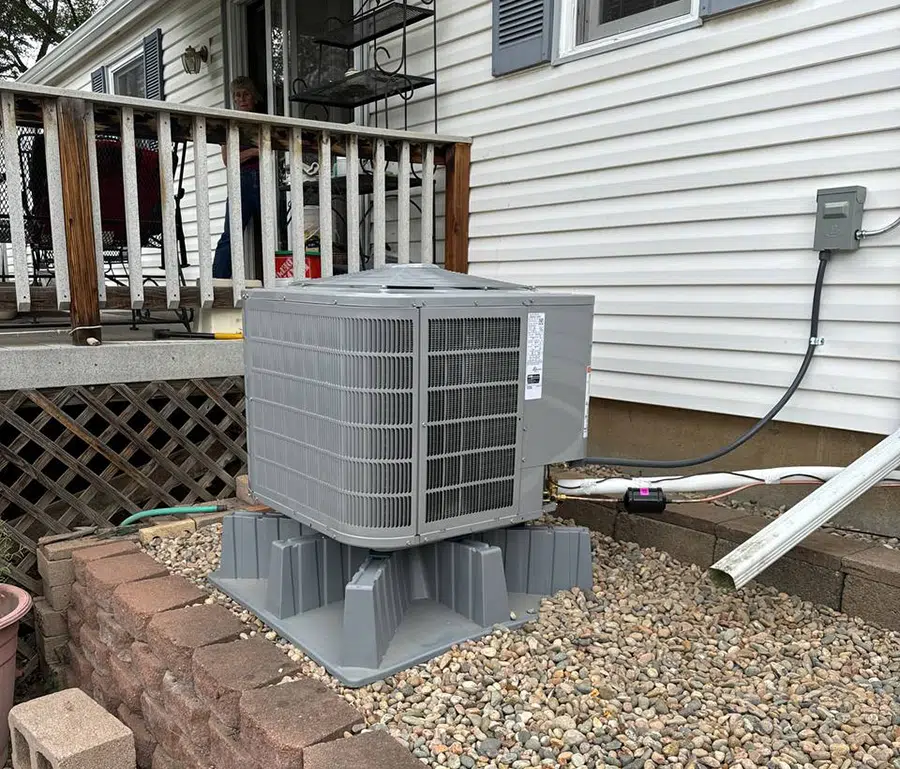 Air conditioner outside Colorado Springs home