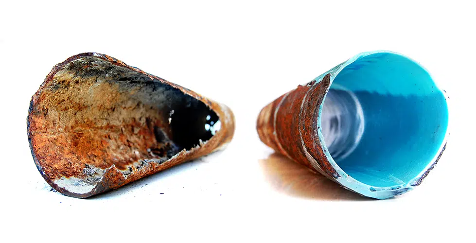 Before and after nu drain in Colorado Springs, CO.