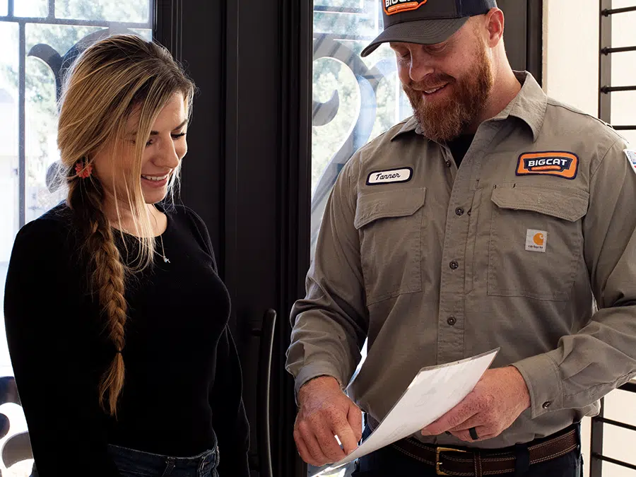 Big Cat tech meeting with customer