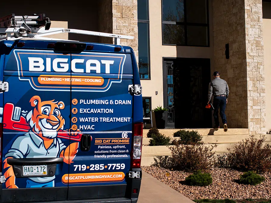 Big Cat truck and tech at home