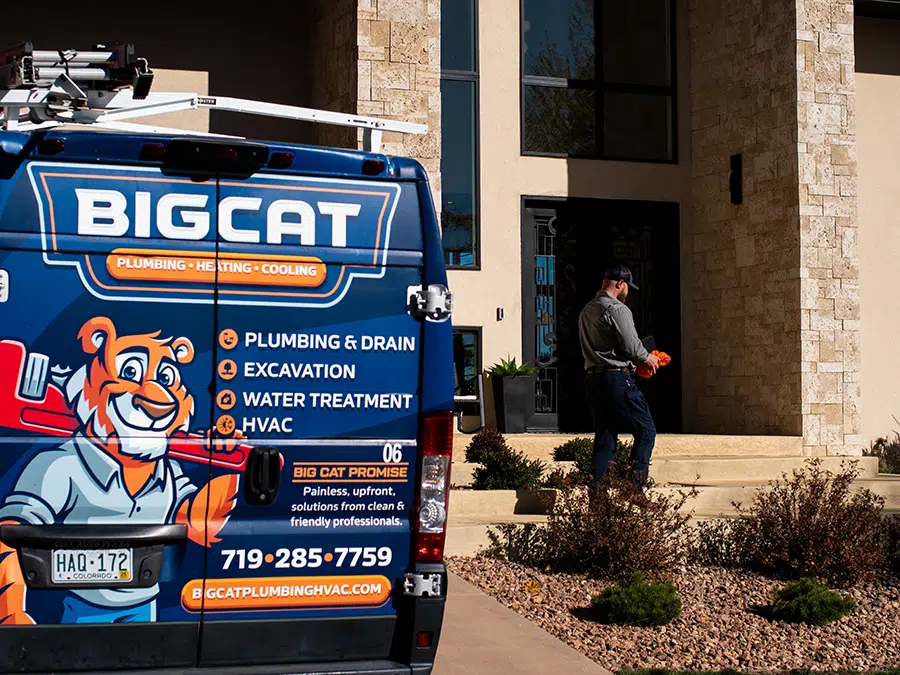 Big Cat truck and tech at home
